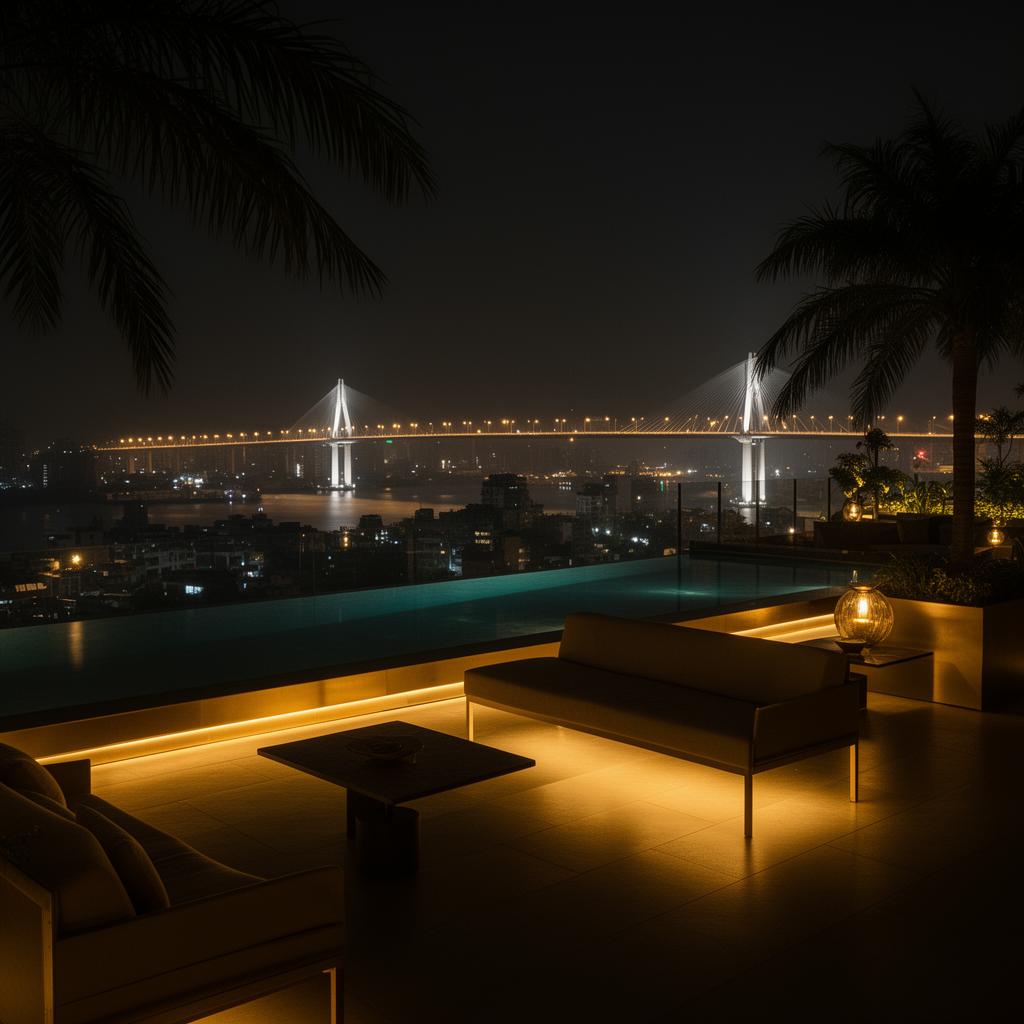 Sky deck overlooking Bandra West
