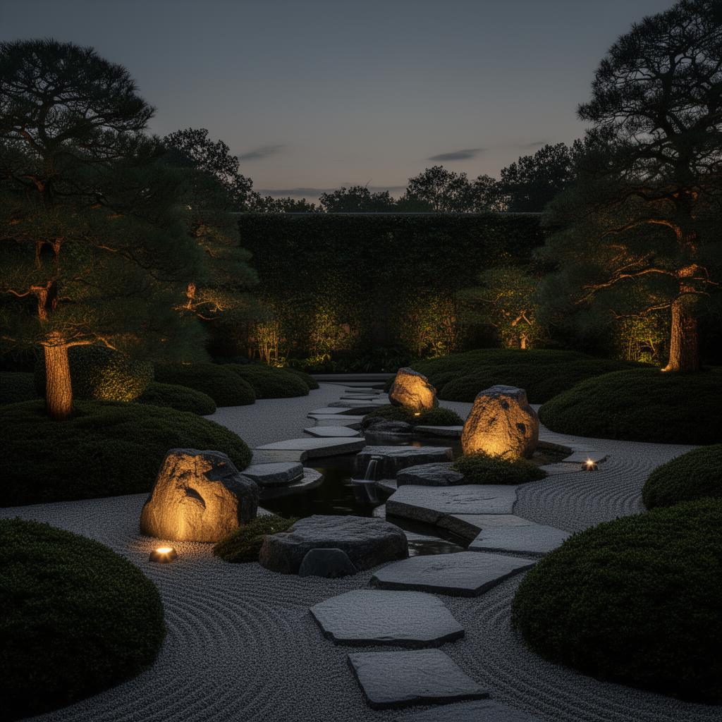 Zen garden contemplative area